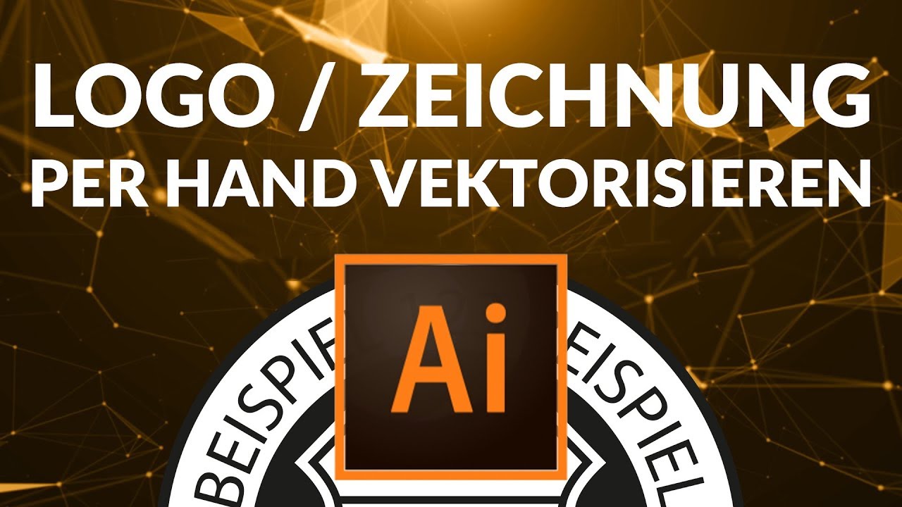 Logo/Zeichnung in Adobe Illustrator vektorisieren ...