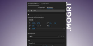mogrt Animationsvorlagen für Premiere in Adobe After Effects erstellen