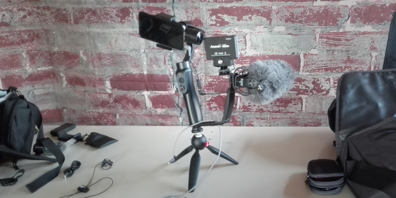 Smartphone Gimbal Rig Setup für Social Media, Dokus, Behind the Scenes Aufnahmen
