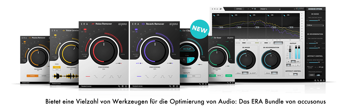 Plugin für einfache Audio-Optimierung Accusonus ERA BUNDLE